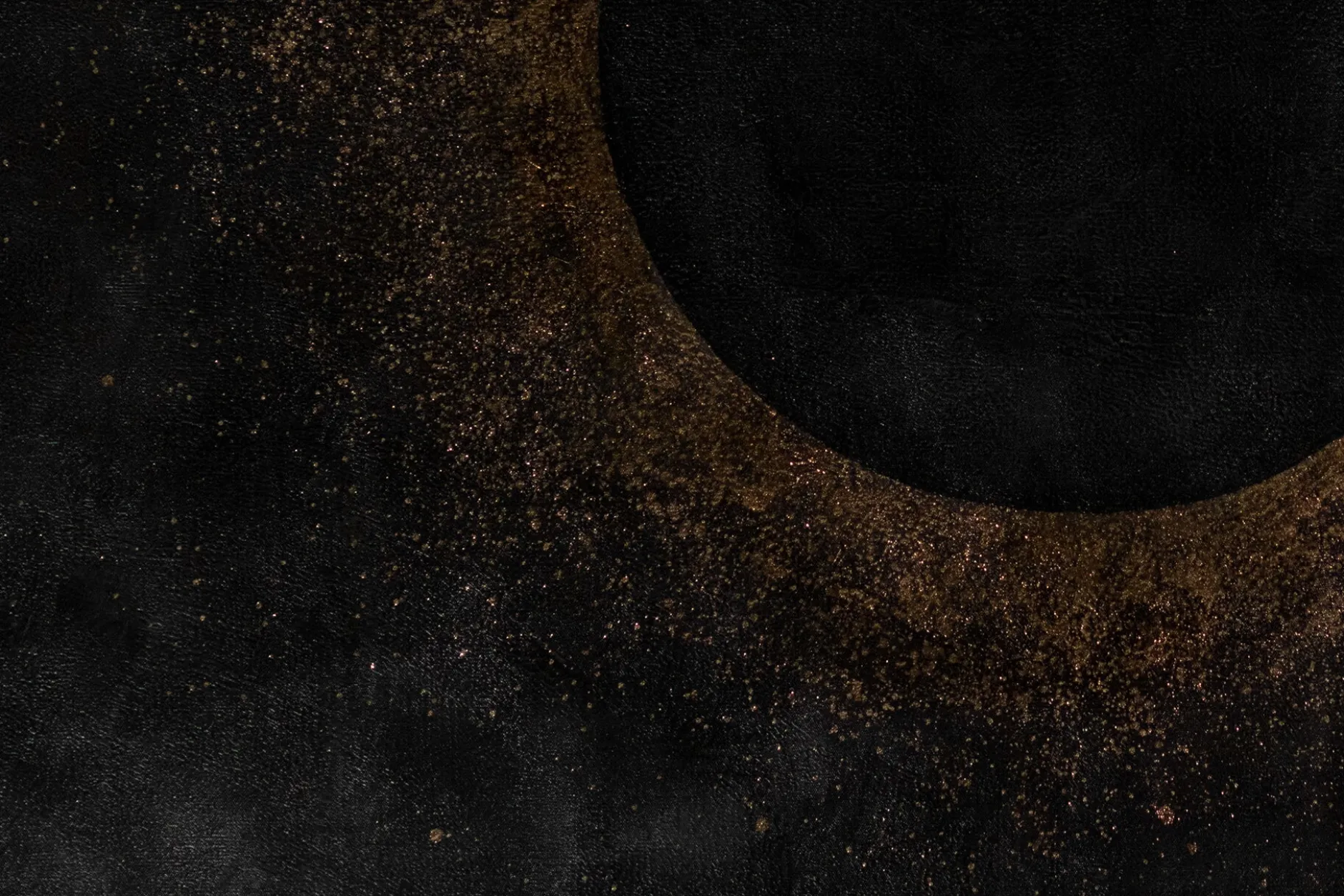 XXL Öl Gemälde 'Totale Eclipse' | Handgemaltes Unikat