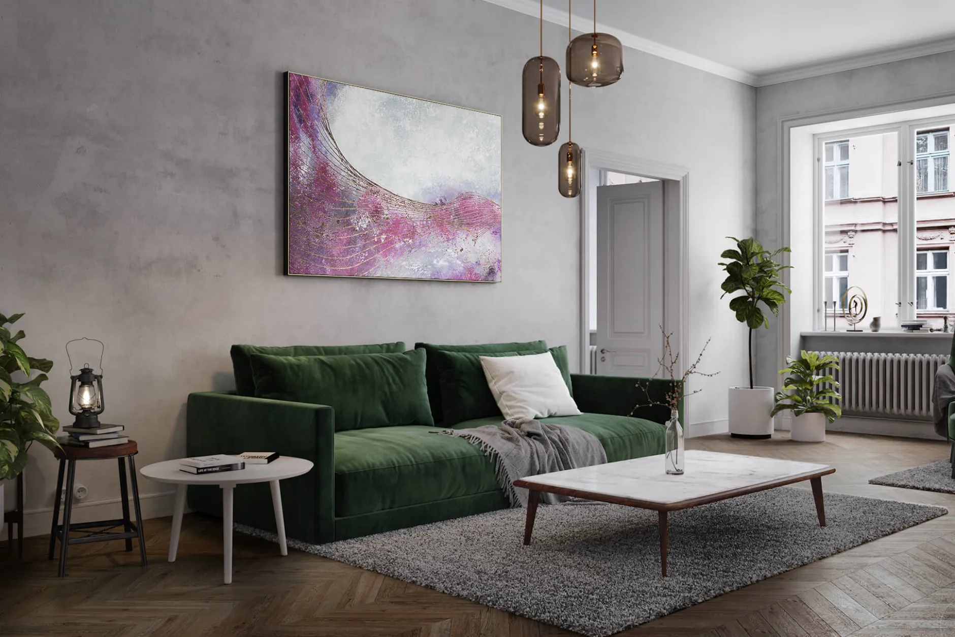 XXL Öl Gemälde 'To the Land of Dreams' | Handgemaltes Unikat