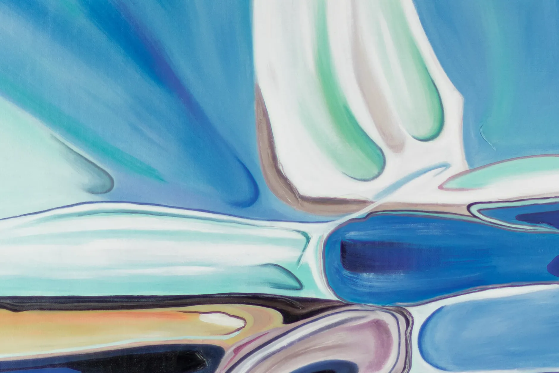XXL Öl Gemälde 'Traum aus Aquarell' | Handgemaltes Unikat