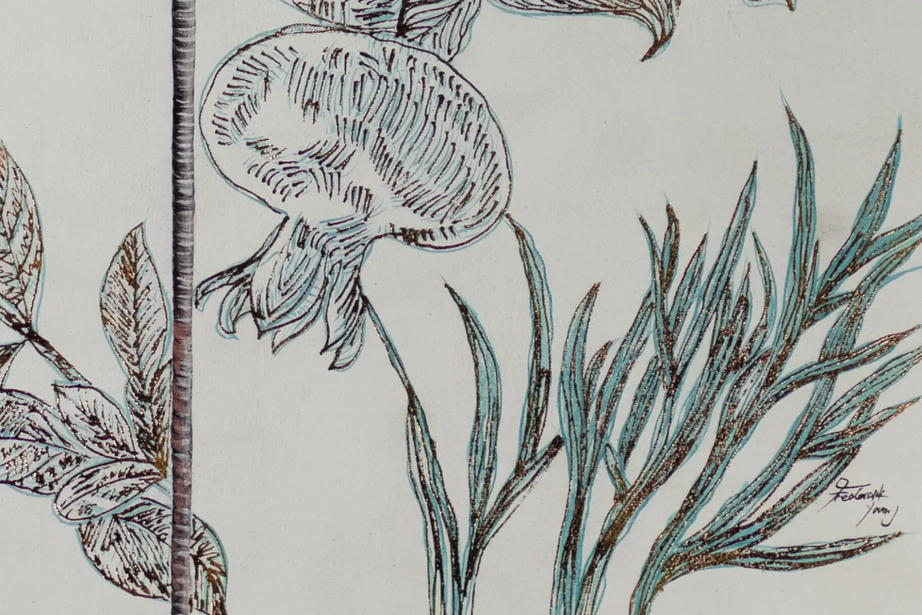 XXL Öl Gemälde 'Traum des Flamingos' | Handgemaltes Unikat