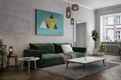 XXL Öl Gemälde 'Triangle Mystery' | Handgemaltes Unikat