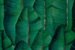 XXL Öl Gemälde 'Tropical Banana Leaves' | Handgemaltes Unikat