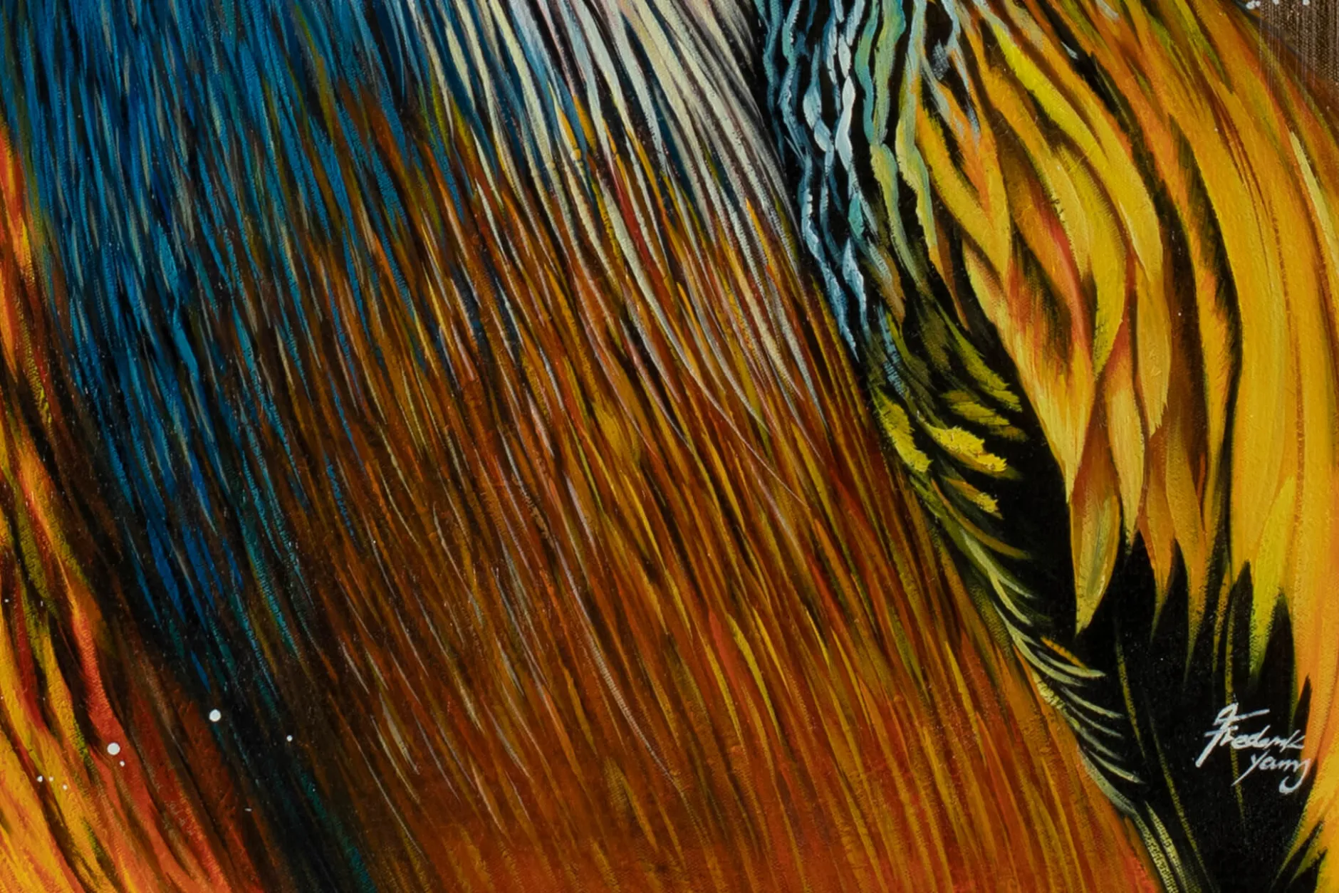 XXL Öl Gemälde 'Tropical Fantasy' | Handgemaltes Unikat