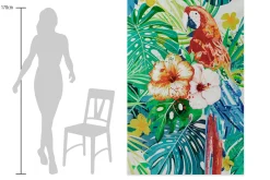XXL Öl Gemälde 'Tropical Joy' | Handgemaltes Unikat
