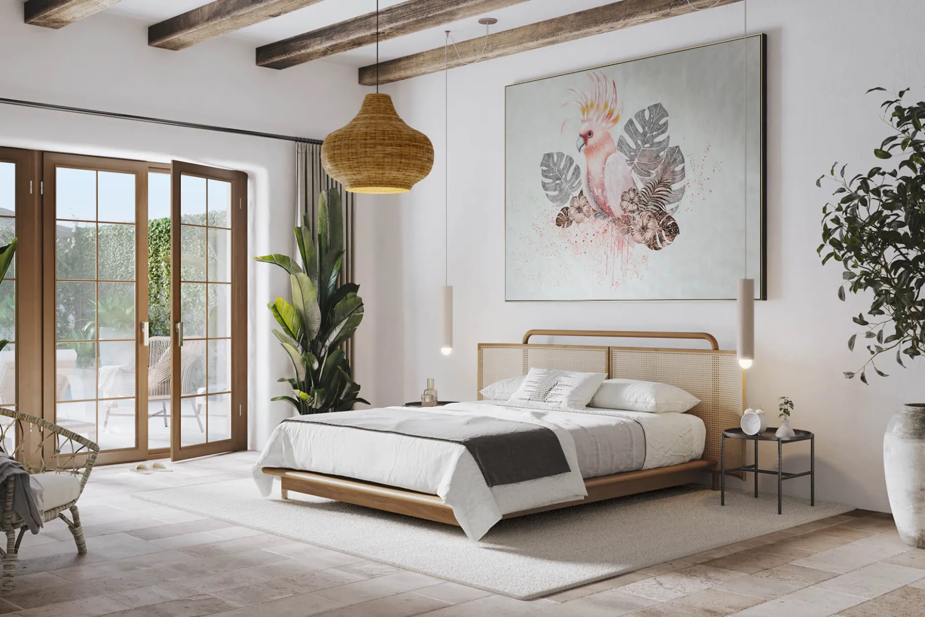 XXL Öl Gemälde 'Tropical Luxury' | Handgemaltes Unikat