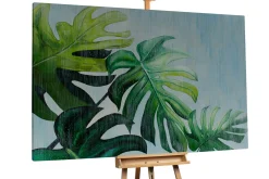 XXL Öl Gemälde 'Tropical Rain' | Handgemaltes Unikat