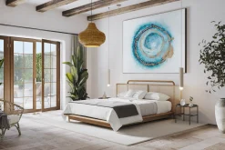 XXL Öl Gemälde 'Turquoise Gem' | Handgemaltes Unikat