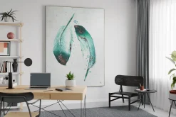 XXL Öl Gemälde 'Turquoise Softness' | Handgemaltes Unikat