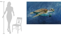 XXL Öl Gemälde 'Turtle Adventures' | Handgemaltes Unikat