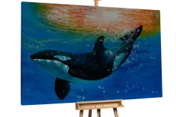 XXL Öl Gemälde 'Under the Surface' | Handgemaltes Unikat