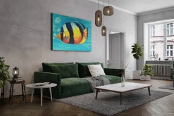 XXL Öl Gemälde 'Underwater Sun' | Handgemaltes Unikat