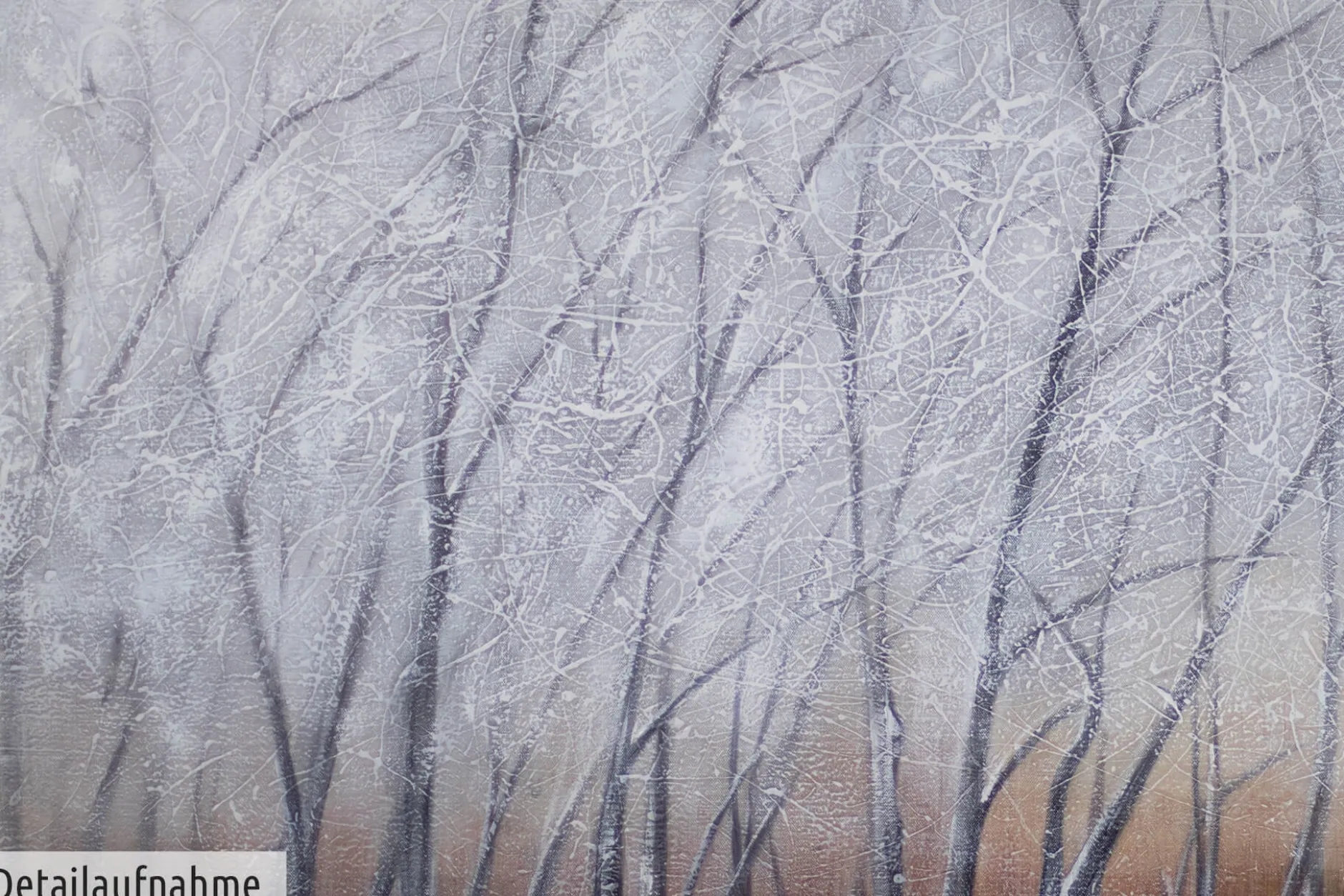 XXL Öl Gemälde 'Verwunschener Winter' | Handgemaltes Unikat
