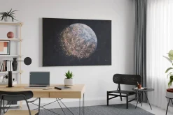 XXL Öl Gemälde 'Verzauberter Mond' | Handgemaltes Unikat