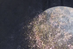 XXL Öl Gemälde 'Verzauberter Mond' | Handgemaltes Unikat