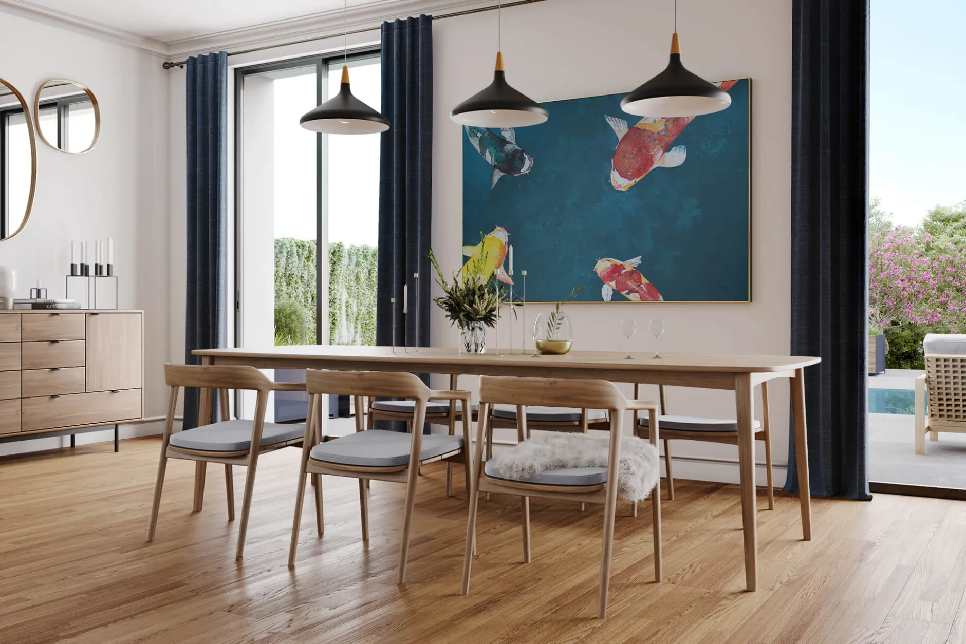 XXL Öl Gemälde 'Vibrant Serenity' | Handgemaltes Unikat