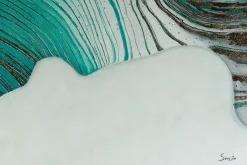 XXL Öl Gemälde 'Vibrant Water' | Handgemaltes Unikat