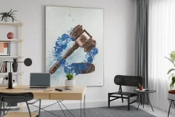 XXL Öl Gemälde 'Victory of Justice' | Handgemaltes Unikat