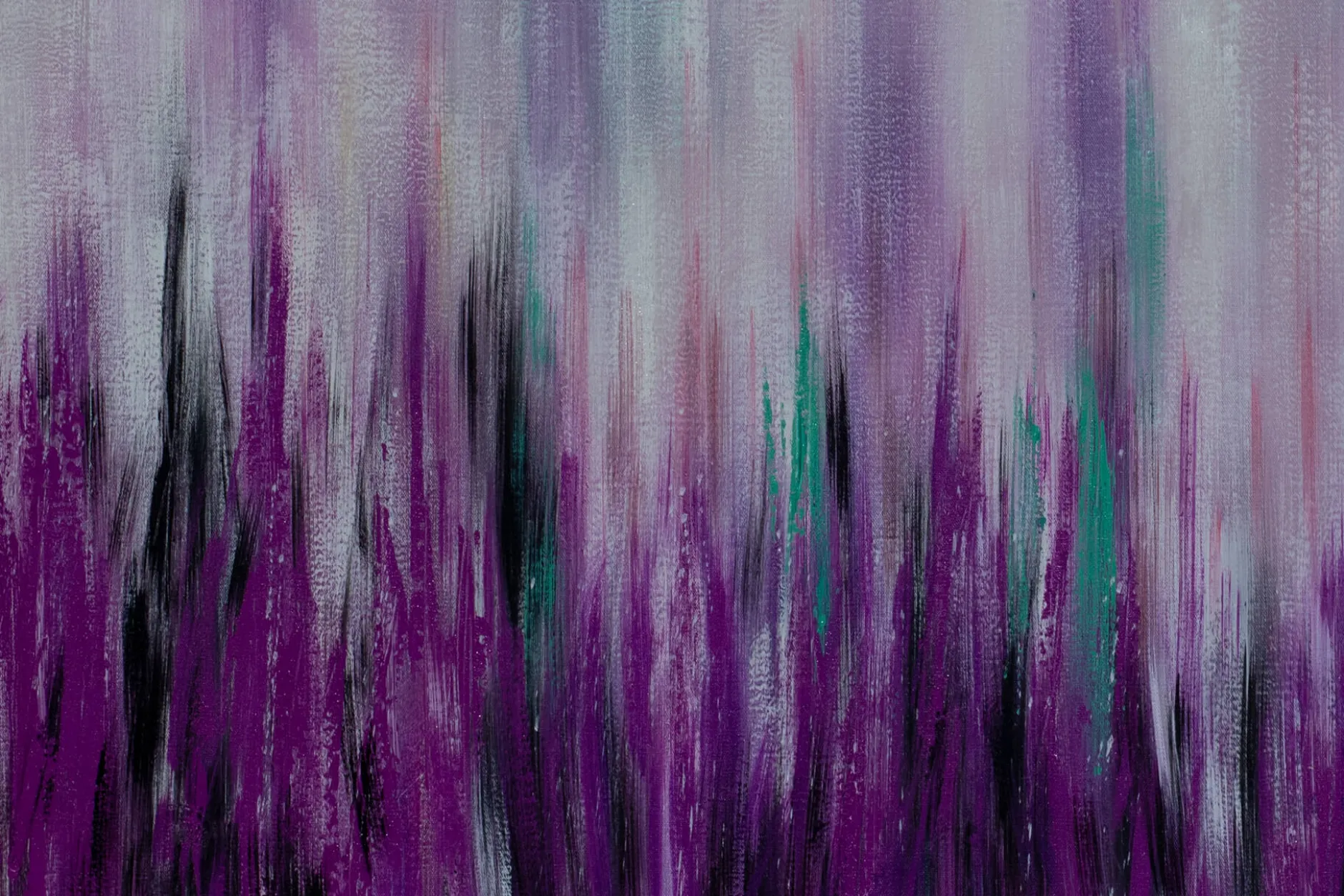 XXL Öl Gemälde 'Violet mountains' | Handgemaltes Unikat