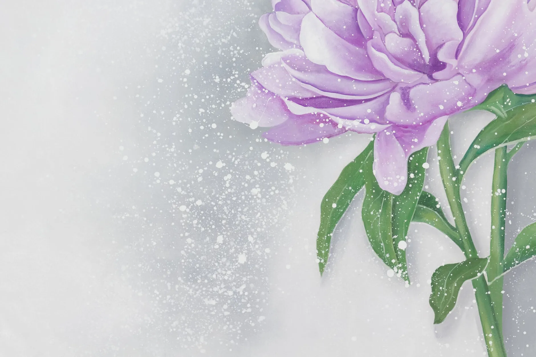 XXL Öl Gemälde 'Violette Eleganz' | Handgemaltes Unikat