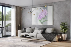 XXL Öl Gemälde 'Violette Eleganz' | Handgemaltes Unikat