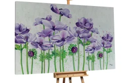 XXL Öl Gemälde 'Violettes Ensemble' | Handgemaltes Unikat