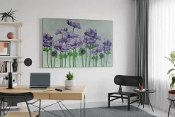 XXL Öl Gemälde 'Violettes Ensemble' | Handgemaltes Unikat