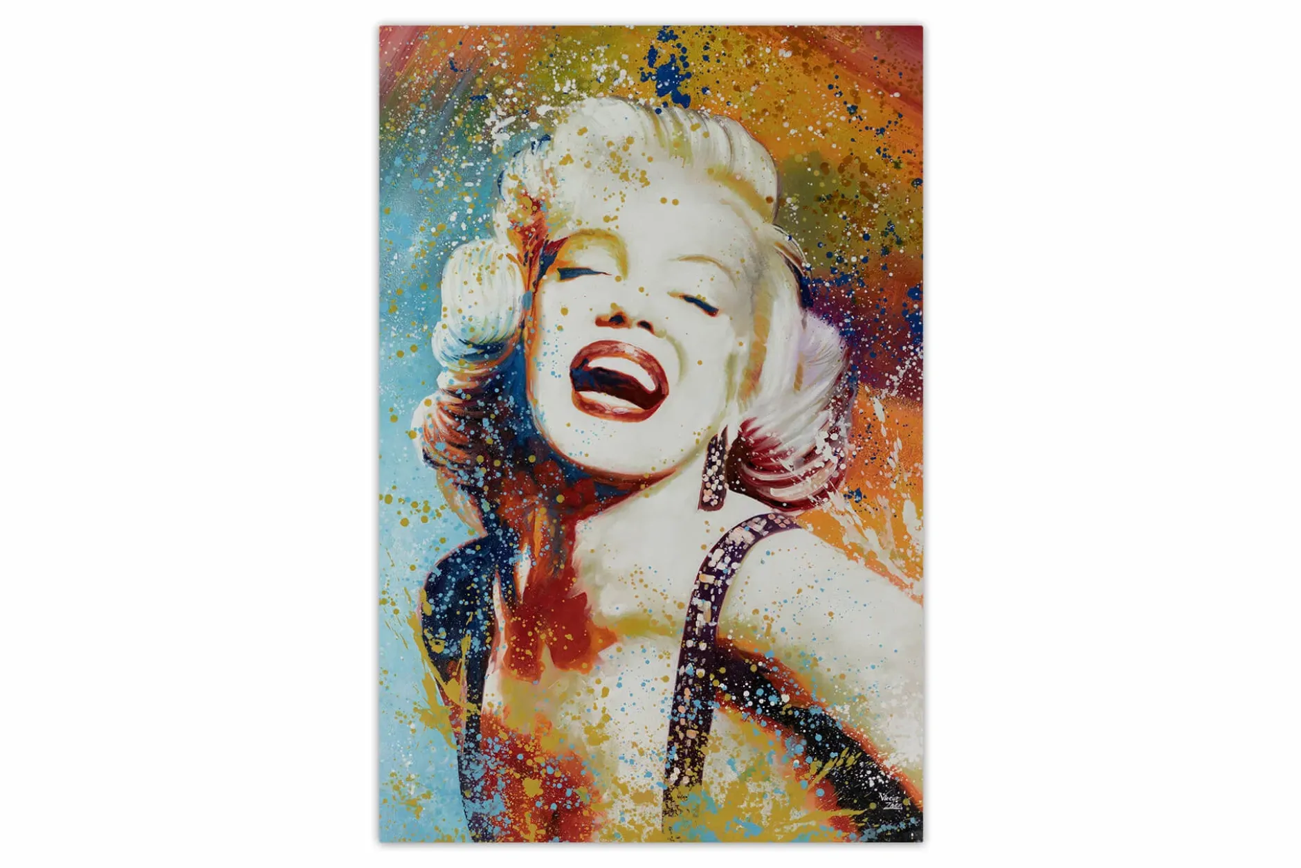XXL Öl Gemälde 'Vivacious Marylin' | Handgemaltes Unikat