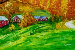 XXL Öl Gemälde 'Vivid Autumn' | Handgemaltes Unikat