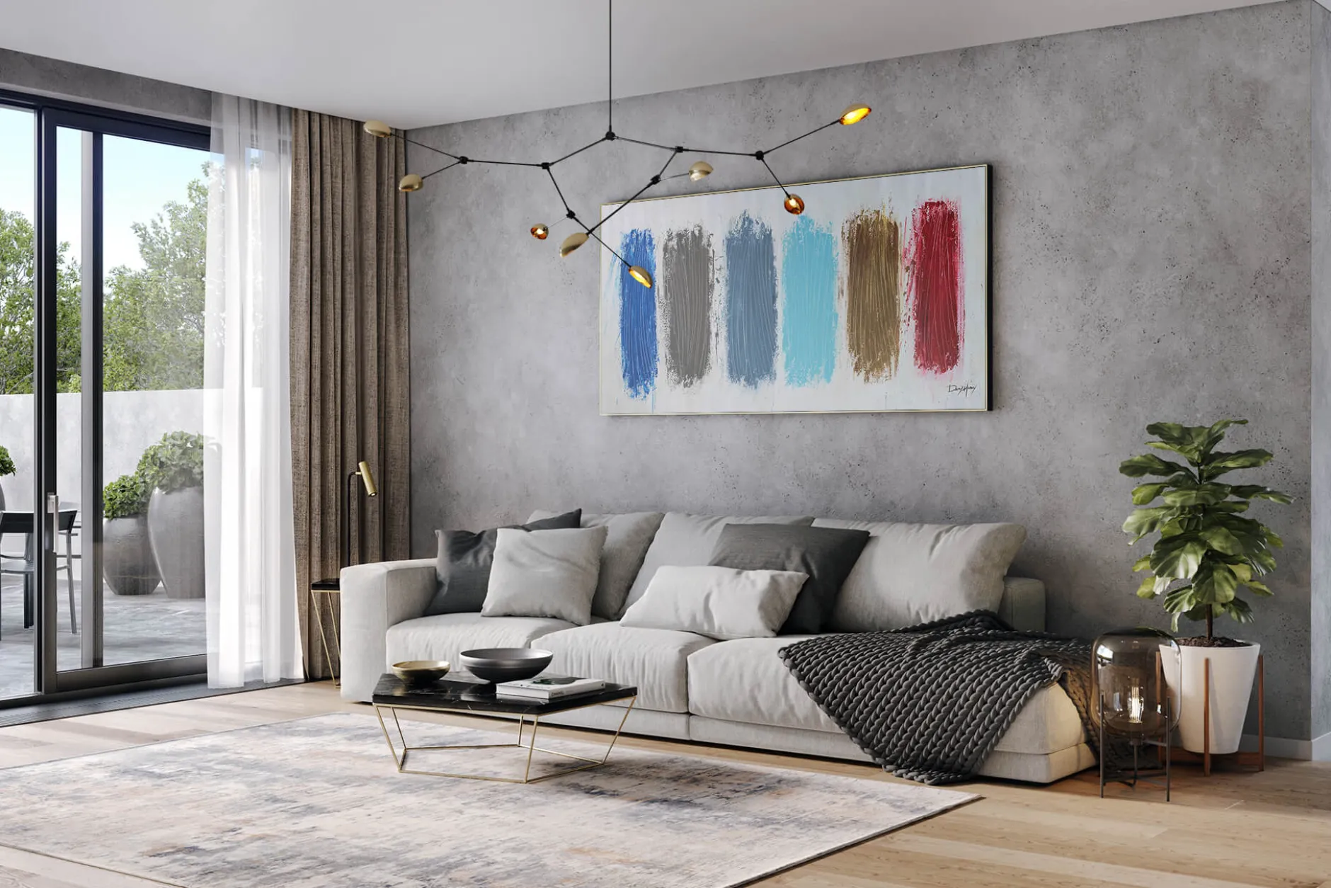 XXL Öl Gemälde 'Vivid Swatches' | Handgemaltes Unikat