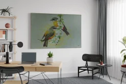 XXL Öl Gemälde 'Vogelgespräche' | Handgemaltes Unikat