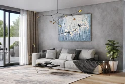 XXL Öl Gemälde 'Vogelgezwitscher' | Handgemaltes Unikat