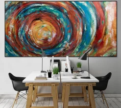 XXL Öl Gemälde 'Vortex of Colours' | Handgemaltes Unikat