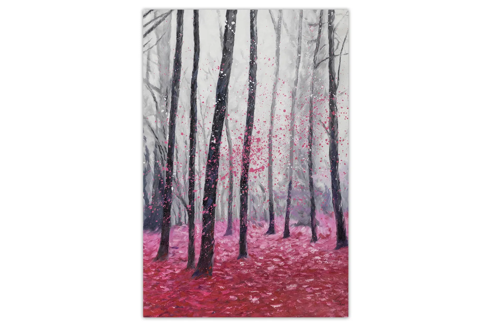 XXL Öl Gemälde 'Wald der Liebe' | Handgemaltes Unikat