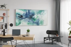 XXL Öl Gemälde 'Wallende Wasserspiele' | Handgemaltes Unikat