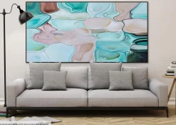 XXL Öl Gemälde 'Watercolours' | Handgemaltes Unikat