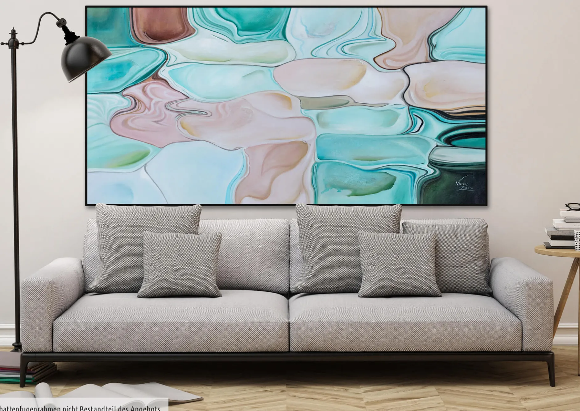 XXL Öl Gemälde 'Watercolours' | Handgemaltes Unikat