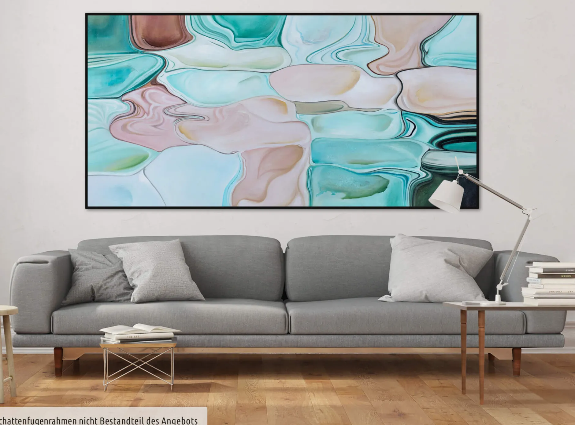 XXL Öl Gemälde 'Watercolours' | Handgemaltes Unikat