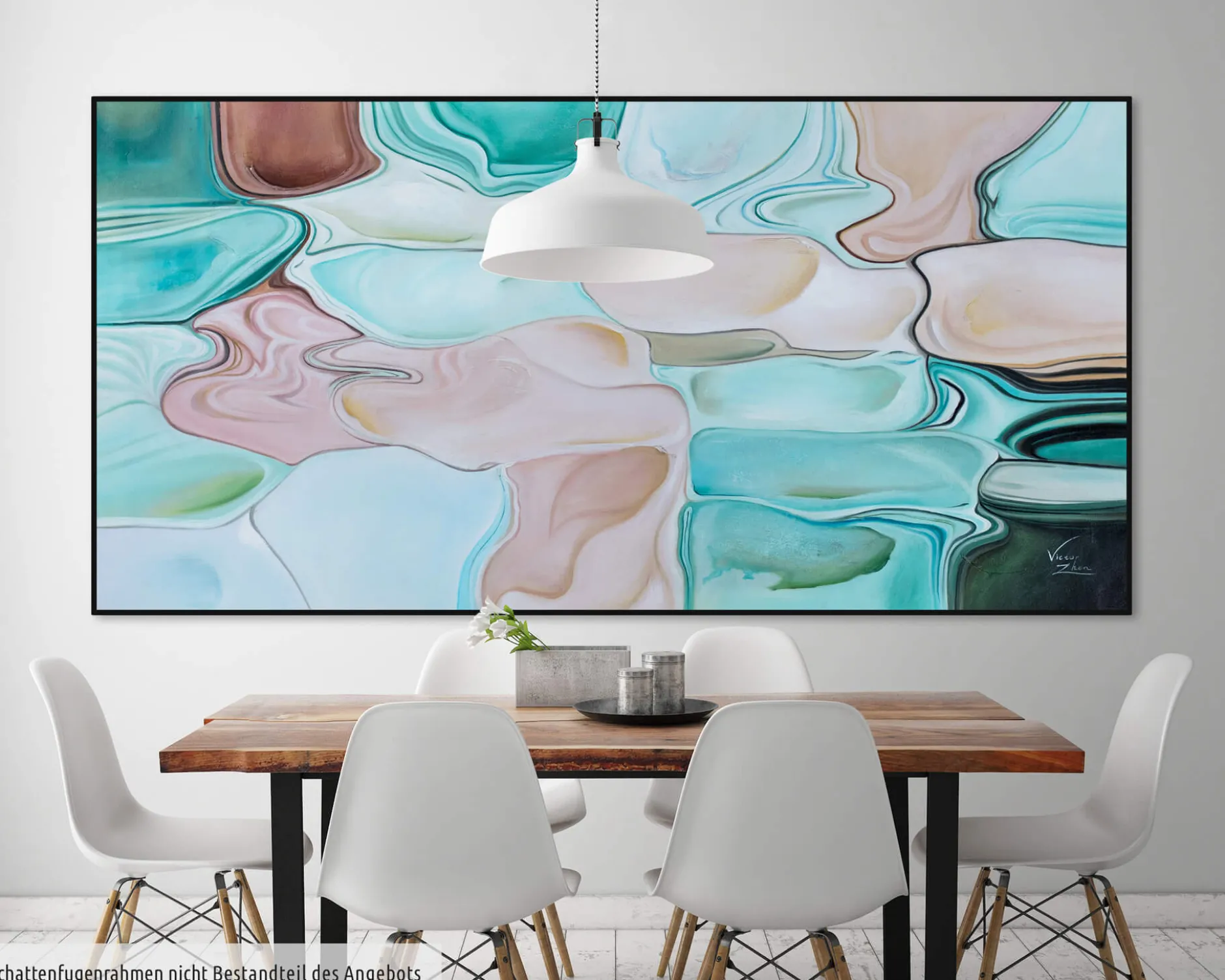 XXL Öl Gemälde 'Watercolours' | Handgemaltes Unikat