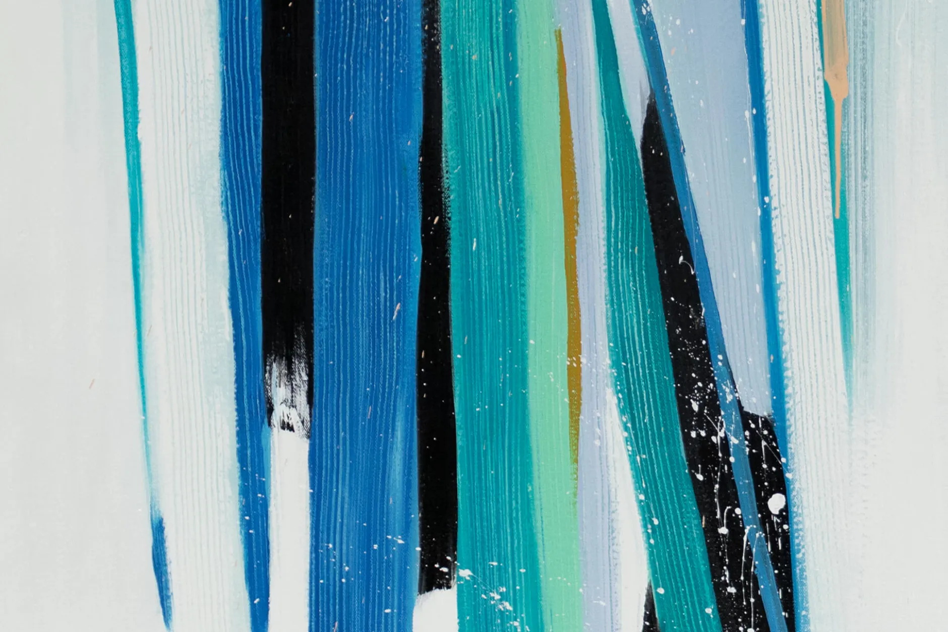 XXL Öl Gemälde 'Waterfall Colours' | Handgemaltes Unikat
