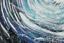 XXL Öl Gemälde 'Waves in Action' | Handgemaltes Unikat