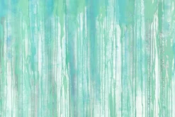 XXL Öl Gemälde 'Weeping Cyan Secrets' | Handgemaltes Unikat