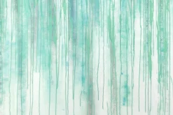 XXL Öl Gemälde 'Weeping Cyan Secrets' | Handgemaltes Unikat