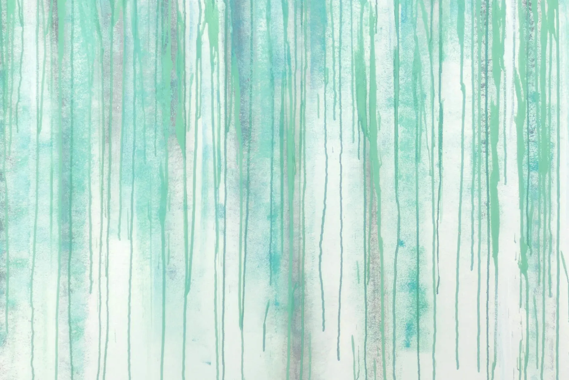 XXL Öl Gemälde 'Weeping Cyan Secrets' | Handgemaltes Unikat
