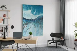 XXL Öl Gemälde 'Wellenpanorama' | Handgemaltes Unikat