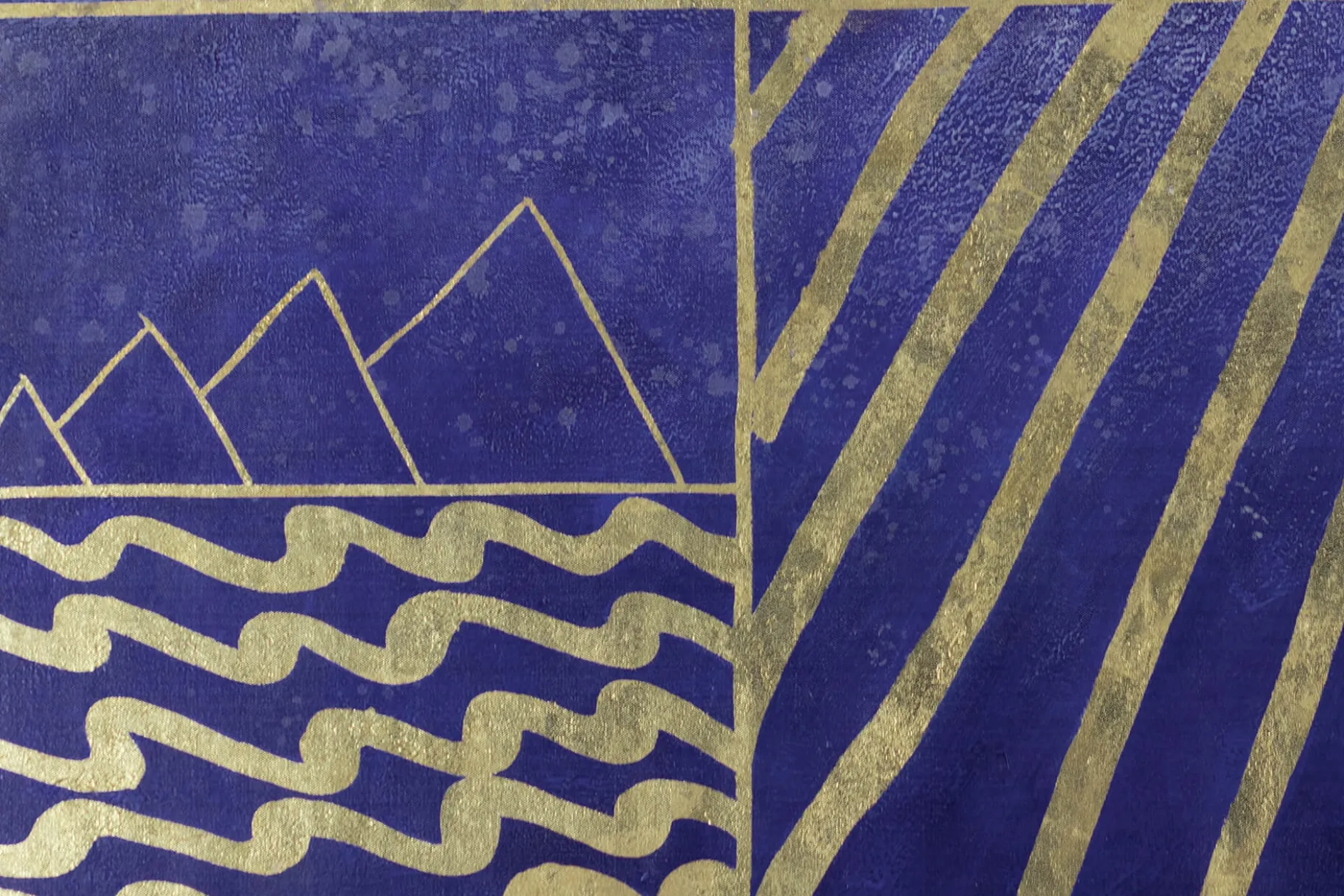 XXL Öl Gemälde 'Welt der Glyphen' | Handgemaltes Unikat