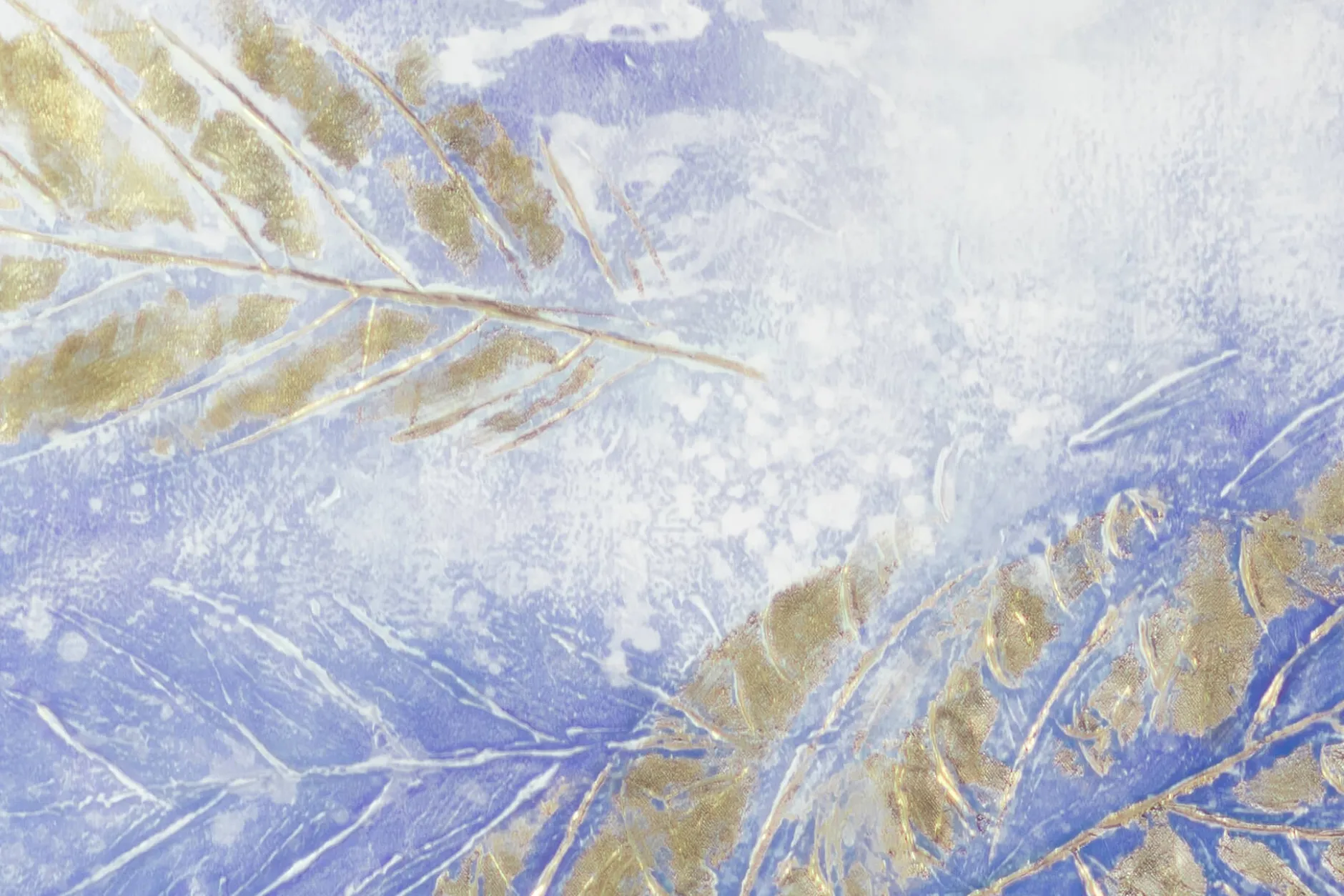 XXL Öl Gemälde 'Wheat in the Winter' | Handgemaltes Unikat