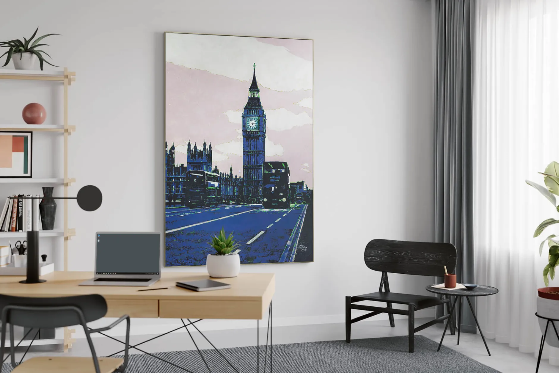 XXL Öl Gemälde 'When in London' | Handgemaltes Unikat