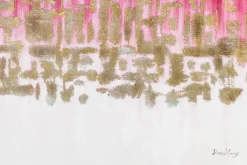 XXL Öl Gemälde 'White Earth, Red Rain' | Handgemaltes Unikat