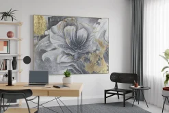 XXL Öl Gemälde 'White Elegance' | Handgemaltes Unikat