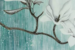 XXL Öl Gemälde 'White Spring Awakening' | Handgemaltes Unikat